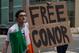 Fans came out to support McGregor as he accepted a plea deal in a Brooklyn court room.
