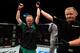 Aldrich celebrates a unanimous-decision win over Chan-Mi Jeon.