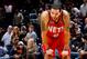 ATLANTA, GA - DECEMBER 30: Deron Williams #8 of the New Jersey Nets reacts in the final seconds of their 105-98 loss to the Atlanta Hawks at Philips Arena on December 30, 2011 in Atlanta, Georgia. NOTE TO USER: User expressly acknowledges and agrees tha