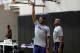 SALT LAKE CITY, UT - JULY 5: Jaren Jackson Jr. #13 and Assistant Coach Jerry Stackhouse of the Memphis Grizzlies during practice on July 5, 2018 at the University of Utah in Salt Lake City, Utah. NOTE TO USER: User expressly acknowledges and agrees that,