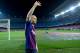 TOPSHOT - Barcelona's Spanish midfielder Andres Iniesta waves at the end of a tribute after the Spanish league football match between FC Barcelona and Real Sociedad at the Camp Nou stadium in Barcelona on May 20, 2018. - Iniesta, who joined Barcelona's ac