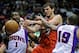 Bostjan Nachbar, shown in his NBA days as a New Jersey Net, is one of the former Euroleague stars who led the drive for a players union.