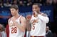 SACRAMENTO, CA - DECEMBER 27: Kyle Korver #26 and J.R. Smith #5 of the Cleveland Cavaliers look on during the game against the Sacramento Kings on December 27, 2017 at Golden 1 Center in Sacramento, California. NOTE TO USER: User expressly acknowledges an