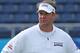 BOCA RATON, FL - OCTOBER 21: Head coach Lane Kiffin of the Florida Atlantic Owls looks on prior to the game against the North Texas Mean Green on October 21, 2017 at FAU Stadium in Boca Raton, Florida. FAU defeated North Texas 69-31. (Photo by Joel Auerba