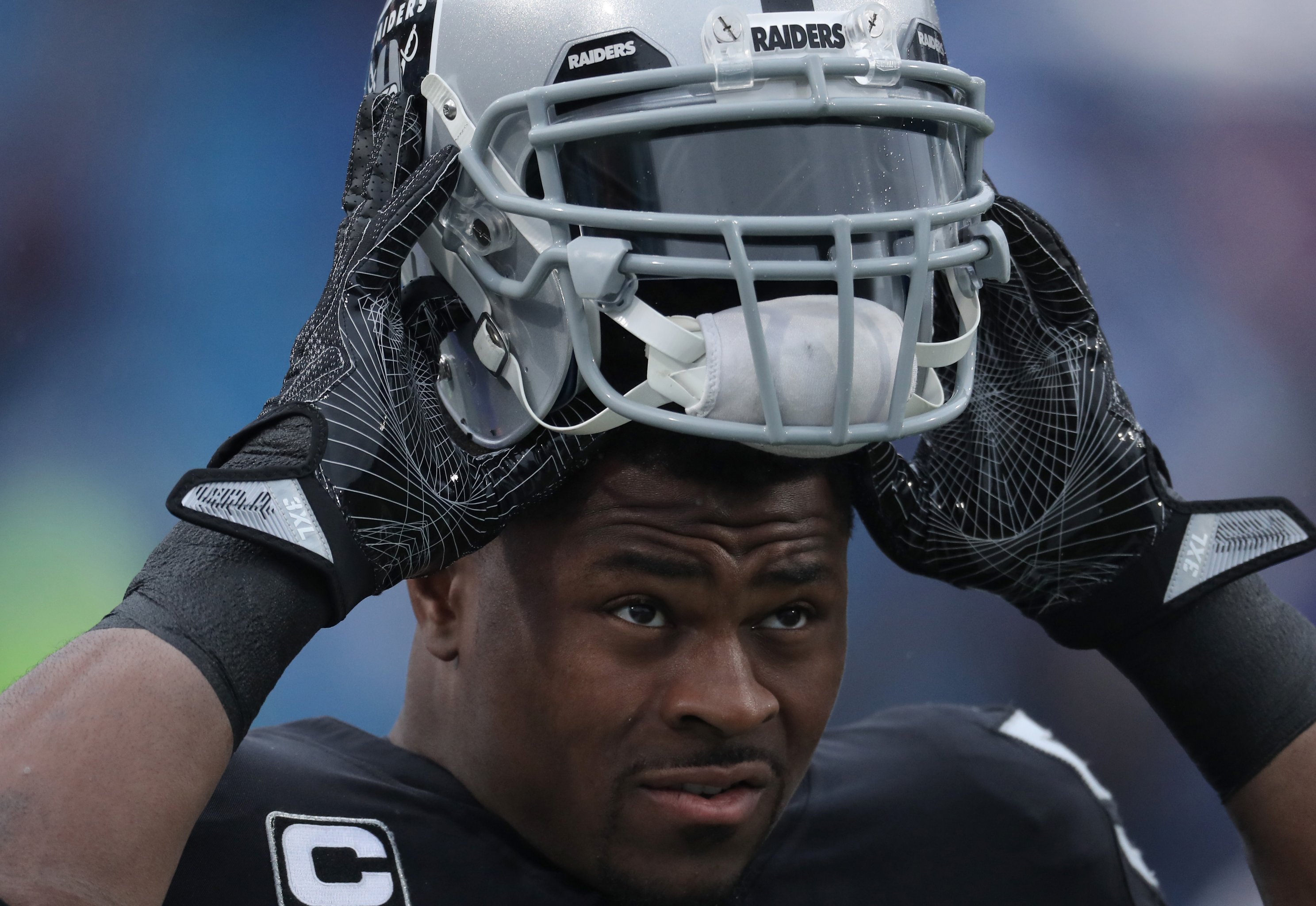 Khalil Mack Madden cover  Raiders football, Oakland raiders, Football  helmets