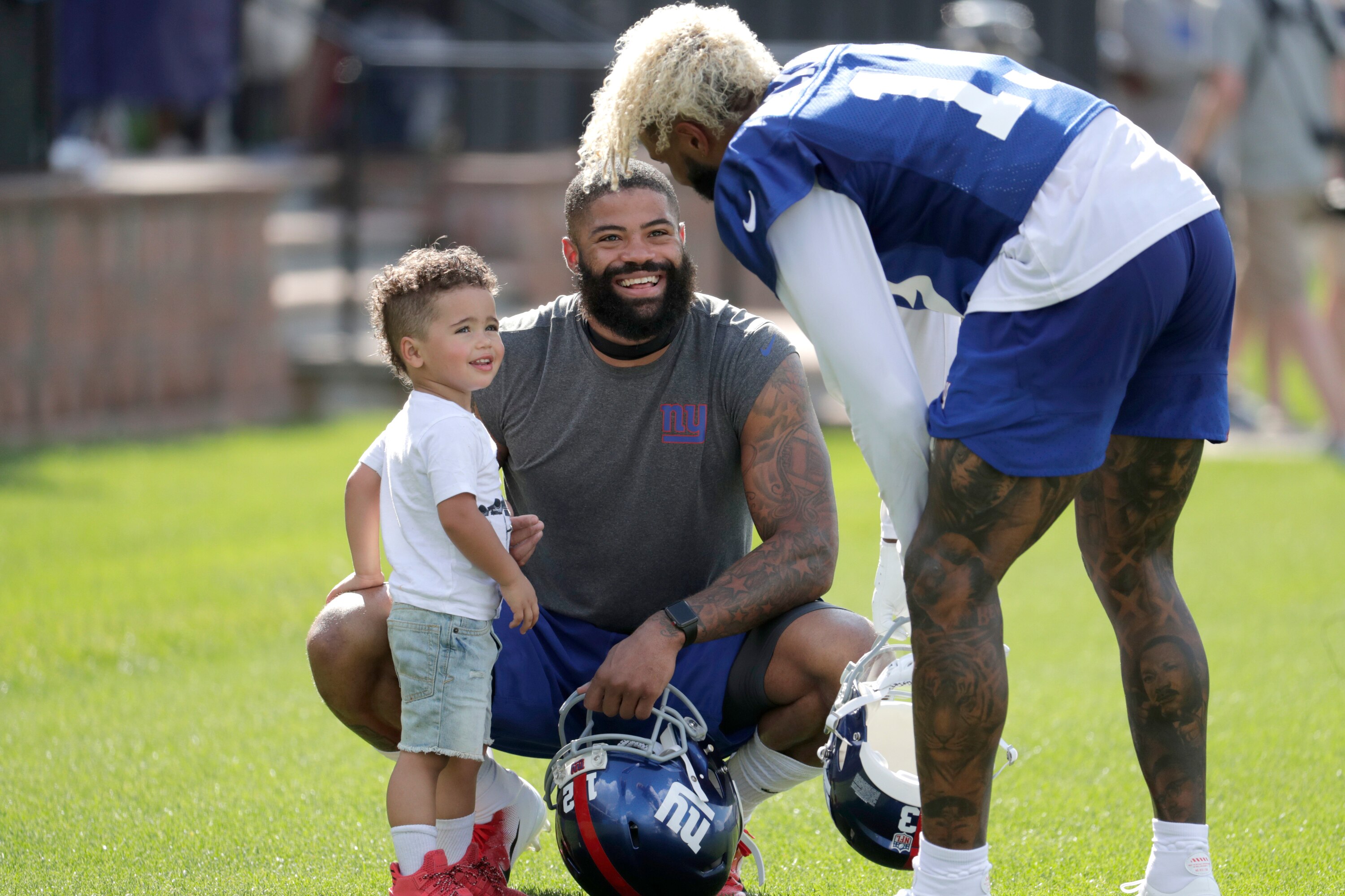 Odell Beckham has been an optimistic figure in Giants camp this summer with teammates and coaches.