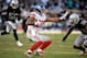 OAKLAND, CA - DECEMBER 03: Evan Engram #88 of the New York Giants fights off the tackle of T.J. Carrie #38 of the Oakland Raiders druing their NFL football game at Oakland-Alameda County Coliseum on December 3, 2017 in Oakland, California. (Photo by The