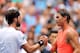 NEW YORK, NY - SEPTEMBER 02: Rafael Nadal of Spain shakes hands with his opponant Nikoloz Basilashvili of Georgia following their men's singles fourth round match on Day Seven of the 2018 US Open at the USTA Billie Jean King National Tennis Center on Sep