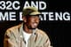 Bayern Munich's German defender Jerome Boateng takes part in a discussion at the Bread and Butter B&B fashion fair on September 2, 2018 in Berlin. - Along with the Bread & Butter fair and the cultural platform 032c, Boateng presented a capsule collection