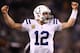 EAST RUTHERFORD, NJ - DECEMBER 05: Andrew Luck #12 of the Indianapolis Colts celebrates a touchdown in the fourth quarter against the New York Jets during their game at MetLife Stadium on December 5, 2016 in East Rutherford, New Jersey. (Photo by Elsa/G