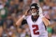 PHILADELPHIA, PA - SEPTEMBER 06: Matt Ryan #2 of the Atlanta Falcons signals during the second half against the Philadelphia Eagles at Lincoln Financial Field on September 6, 2018 in Philadelphia, Pennsylvania. (Photo by Brett Carlsen/Getty Images)