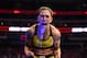 DALLAS, TX - SEPTEMBER 08: Jessica Andrade of Brazil celebrates after knocking out Karolina Kowalkiewicz of Poland in their women's strawweight fight during the UFC 228 event at American Airlines Center on September 8, 2018 in Dallas, Texas. (Photo by Jo