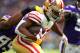 Matt Breida struggled to gain much traction for the Niners' injury-hampered running game against the Vikings in Week 1.