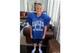 James in his Pop Warner uniform