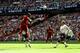 LONDON, ENGLAND - SEPTEMBER 15:
Georgina Wijnaldum of Liverpool scores the first goal for Liverpool in the Premier League match between Tottenham Hotspur and Liverpool FC at Wembley on September 15, 2018 in London, United Kingdom. (Chloe Knott - Danehouse