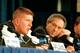 Bryant 'Big Country' Reeves and Oklahoma State head coach Eddie Sutton at the 1995 NCAA East Regional.
