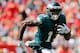 TAMPA, FL - SEPTEMBER 16: Nelson Agholor #13 of the Philadelphia Eagles in action against the Tampa Bay Buccaneers at Raymond James Stadium on September 16, 2018 in Tampa, Florida. (Photo by Michael Reaves/Getty Images)
