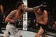 SAO PAULO, BRAZIL - SEPTEMBER 22: (L-R) Andre Ewell punches Renan Barao of Brazil in their bantamweight bout during the UFC Fight Night event at Ibirapuera Gymnasium on September 22, 2018 in Sao Paulo, Brazil. (Photo by Buda Mendes/Zuffa LLC/Zuffa LLC vi