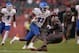 PHILADELPHIA, PA - SEPTEMBER 08: Anthony Johnson #83 of the Buffalo Bulls runs with the ball against the Temple Owls at Lincoln Financial Field on September 8, 2018 in Philadelphia, Pennsylvania. (Photo by Mitchell Leff/Getty Images)