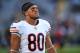 GREEN BAY, WI - SEPTEMBER 09: Trey Burton #80 of the Chicago Bears participates in warmups prior to a game against the Green Bay Packers at Lambeau Field on September 9, 2018 in Green Bay, Wisconsin. (Photo by Stacy Revere/Getty Images)
