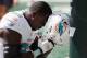 EAST RUTHERFORD, NJ - SEPTEMBER 16: Defensive end William Hayes #95 of the Miami Dolphins takes a moment before the game against the New York Jets at MetLife Stadium on September 16, 2018 in East Rutherford, New Jersey. (Photo by Michael Owens/Getty Ima