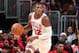 CHICAGO, IL - SEPTEMBER 30: Kris Dunn #32 of the Chicago Bulls handles the ball against the New Orleans Pelicans during a pre-season game on September 30, 2018 at the United Center in Chicago, Illinois. NOTE TO USER: User expressly acknowledges and agree