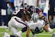 HOUSTON, TX - OCTOBER 07: Dak Prescott #4 of the Dallas Cowboys is sacked by J.J. Watt #99 of the Houston Texans and Whitney Mercilus #59 in the second half at NRG Stadium on October 7, 2018 in Houston, Texas. (Photo by Bob Levey/Getty Images)