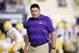 BATON ROUGE, LA - SEPTEMBER 29: Head coach Ed Orgeron of the LSU Tigers reacts during a game against the Mississippi Rebels at Tiger Stadium on September 29, 2018 in Baton Rouge, Louisiana. (Photo by Marianna Massey/Getty Images)