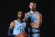 MEMPHIS, TN - SEPTEMBER 24: Mike Conley #11 and Marc Gasol #33 of the Memphis Grizzlies pose for a portrait during Memphis Grizzlies Media Day on September 24, 2018 at FedExForum in Memphis, Tennessee. NOTE TO USER: User expressly acknowledges and agrees
