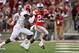 COLUMBUS, OH - OCTOBER 6: Mike Weber #25 of the Ohio State Buckeyes runs with the ball against the Indiana Hoosiers at Ohio Stadium on October 6, 2018 in Columbus, Ohio. (Photo by Jamie Sabau/Getty Images)