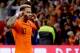 AMSTERDAM, NETHERLANDS - OCTOBER 13: Memphis Depay of Holland celebrates 2-0 during the UEFA Nations league match between Holland v Germany at the Johan Cruijff Arena on October 13, 2018 in amsterdam Netherlands (Photo by Cees van Hoogdalem/Soccrates /