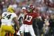 TUSCALOOSA, AL - OCTOBER 13: Tua Tagovailoa #13 of the Alabama Crimson Tide throws a pass in the first quarter of the game against the Missouri Tigers at Bryant-Denny Stadium on October 13, 2018 in Tuscaloosa, Alabama. (Photo by Joe Robbins/Getty Images)