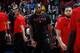 MONTREAL, CAN - OCTOBER 10: Kawhi Leonard #2 of the Toronto Raptors warms up prior to a pre-season game against the Brooklyn Nets on October 10, 2018 at Bell Centre, in Montreal, Canada. NOTE TO USER: User expressly acknowledges and agrees that, by downl