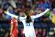 FRISCO, TX - OCTOBER 17: Captain of United States Alex Morgan celebrates after teammate Rose Lavelle (not in frame) scored a goal during a match between Canada and United States as part of CONCACAF Women's Championship at Toyota Stadium on October 17, 201