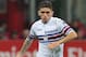 MILAN, ITALY - FEBRUARY 18: Lucas Torreira of UC Sampdoria in action during the serie A match between AC Milan and UC Sampdoria at Stadio Giuseppe Meazza on February 18, 2018 in Milan, Italy. (Photo by Emilio Andreoli/Getty Images)