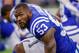 INDIANAPOLIS, IN - OCTOBER 21: Darius Leonard #53 of the Indianapolis Colts is seen before the game against the Buffalo Bills at Lucas Oil Stadium on October 21, 2018 in Indianapolis, Indiana. (Photo by Michael Hickey/Getty Images)