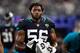 ARLINGTON, TX - OCTOBER 14: Dante Fowler Jr. #56 of the Jacksonville Jaguars on the sidelines during a game against the Dallas Cowboys at AT&T Stadium on October 14, 2018 in Arlington, Texas. The Cowboys defeated the Jaguars 40-7. (Photo by Wesley Hitt