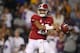 BATON ROUGE, LA - NOVEMBER 03: Tua Tagovailoa #13 of the Alabama Crimson Tide throws a third quarter pass while playing the LSU Tigers at Tiger Stadium on November 3, 2018 in Baton Rouge, Louisiana. Alabama won the game 29-0. (Photo by Gregory Shamus/Get