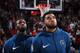 Andrew Wiggins (left) and Karl-Anthony Towns.