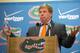 Then-Florida coach Jim McElwain at the press conference to announce Will Grier's NCAA suspension.