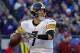 BALTIMORE, MD - NOVEMBER 04: Ben Roethlisberger #7 of the Pittsburgh Steelers looks to pass against the Baltimore Ravens during the fourth quarter at M&T Bank Stadium on November 4, 2018 in Baltimore, Maryland. (Photo by Scott Taetsch/Getty Images)