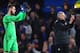 LONDON, ENGLAND - MARCH 13: David De Gea of Manchester United and Jose Mourinho manager of Manchester United applaud the crowd after during The Emirates FA Cup Quarter-Final match between Chelsea and Manchester United at Stamford Bridge on March 13, 2017