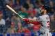 PHILADELPHIA, PA - SEPTEMBER 12: Bryce Harper #34 of the Washington Nationals hits a two run home run in the top of the first inning against the Philadelphia Phillies at Citizens Bank Park on September 12, 2018 in Philadelphia, Pennsylvania. (Photo by Mit
