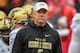 LINCOLN, NE - SEPTEMBER 29: Head coach Jeff Brohm of the Purdue Boilermakers looks on during warmups before the game against the Nebraska Cornhuskers at Memorial Stadium on September 29, 2018 in Lincoln, Nebraska. (Photo by Steven Branscombe/Getty Images)