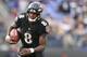 BALTIMORE, MD - NOVEMBER 18: Quarterback Lamar Jackson #8 of the Baltimore Ravens rushes against the Cincinnati Bengals at M&T Bank Stadium on November 18, 2018 in Baltimore, Maryland. (Photo by Patrick Smith/Getty Images)