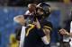 MORGANTOWN, WV - NOVEMBER 23: Will Grier #7 of the West Virginia Mountaineers warms up before the game against the Oklahoma Sooners on November 23, 2018 at Mountaineer Field in Morgantown, West Virginia. (Photo by Justin K. Aller/Getty Images)