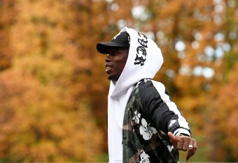 France's midfielder Paul Pogba arrives in Clairefontaine en Yvelines on November 12, 2018, as part of the team's preparation for the upcoming UEFA Nations League football match against the Netherlands and a friendly football match against Uruguay. (Photo 