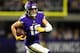 MINNEAPOLIS, MN - NOVEMBER 25: Adam Thielen #19 of the Minnesota Vikings runs with the ball after making a catch in the third quarter of the game against the Green Bay Packers at U.S. Bank Stadium on November 25, 2018 in Minneapolis, Minnesota. (Photo by