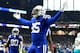 INDIANAPOLIS, INDIANA - NOVEMBER 25: Eric Ebron #85 of the Indianapolis Colts celebrates after scoring a touchdown in the game against Miami Dolphins in the first quarter at Lucas Oil Stadium on November 25, 2018 in Indianapolis, Indiana. (Photo by Stacy