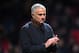 MANCHESTER, ENGLAND - NOVEMBER 27: Jose Mourinho, Manager of Manchester United applauds the crowd after the UEFA Champions League Group H match between Manchester United and BSC Young Boys at Old Trafford on November 27, 2018 in Manchester, United Kingdo